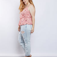 Curve Elena Peplum Top Plus Size Tops -2020AVE