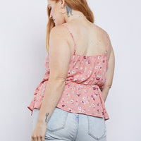 Curve Elena Peplum Top Plus Size Tops -2020AVE