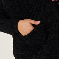 Curve Open Chenille Cardigan Plus Size Outerwear -2020AVE