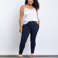 Curve Everyday Jeggings Plus Size Bottoms -2020AVE