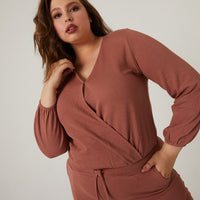 Curve Matching Lounge Set Plus Size Matching Sets Pink 1XL -2020AVE