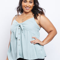 Curve Heart Of Gold Tank Plus Size Tops -2020AVE