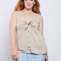 Curve Heart Of Gold Tank Plus Size Tops -2020AVE