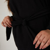 Curve Cinched Cold Shoulder Sweatshirt Plus Size Tops -2020AVE