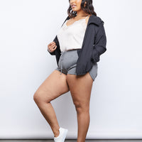 Curve In The Wind Windbreaker Plus Size Outerwear -2020AVE