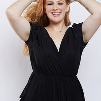 Curve Lauren Surplice Blouse Plus Size Tops -2020AVE