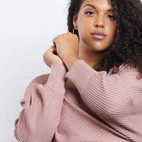 Curve Leigh V-Neck Sweater Plus Size Tops -2020AVE