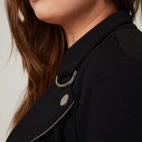 Curve Lightweight Zip Up Jacket Plus Size Outerwear -2020AVE