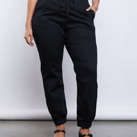 Curve Lounge Around Joggers Plus Size Bottoms -2020AVE
