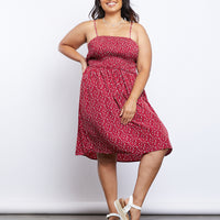 Curve Lumina Smocked Dress Plus Size Dresses -2020AVE