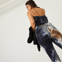 Curve Tie Dye Jumpsuit Plus Size Rompers + Jumpsuits -2020AVE