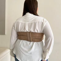 Plus Size Mesh Boned Corset Top Plus Size Tops -2020AVE