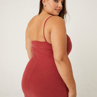 Curve One Shoulder Tank Dress Plus Size Dresses -2020AVE