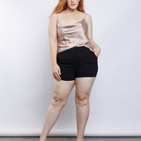 Curve Out and About Shorts Plus Size Bottoms -2020AVE