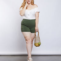 Curve Out and About Shorts Plus Size Bottoms -2020AVE