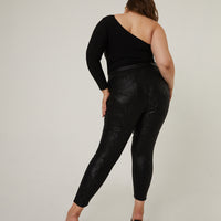 Curve Snake Print Pants Plus Size Bottoms -2020AVE