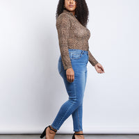 Curve Stella High Rise Skinny Jeans Plus Size Bottoms -2020AVE
