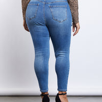 Curve Stella High Rise Skinny Jeans Plus Size Bottoms -2020AVE