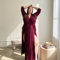 Plus Size Sultry Double Slit Dress Plus Size Dresses -2020AVE