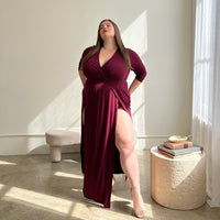 Plus Size Sultry Double Slit Dress Plus Size Dresses -2020AVE
