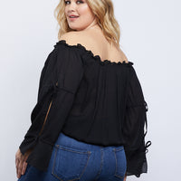 Curve Alana Long Sleeve Top Plus Size Tops -2020AVE