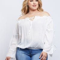 Curve Alana Long Sleeve Top Plus Size Tops -2020AVE