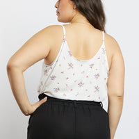 Curve All You Need Is Floral Tank Top Plus Size Tops -2020AVE
