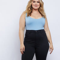Curve Avery Sleeveless Bodysuit Plus Size Tops -2020AVE