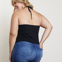 Curve Bandana Halter Top Plus Size Tops -2020AVE