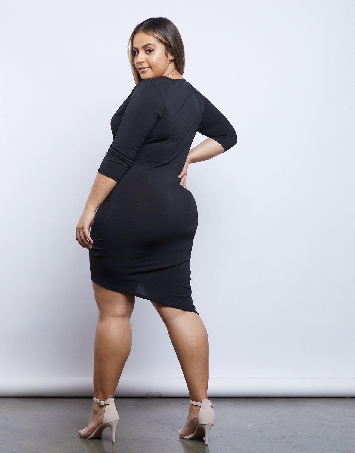 Plus Size Celeste Asymmetrical Dress - Plus Dresses - Curvy Fashion 2020AVE Plus Size Celeste Asymmetrical Dress - Plus Dresses - Curvy Fashion 2020AVE