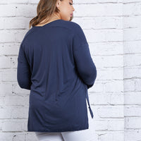 Curve Cozy Long Sleeve Tee Plus Size Tops -2020AVE