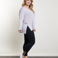 Curve Cozy Long Sleeve Tee Plus Size Tops -2020AVE