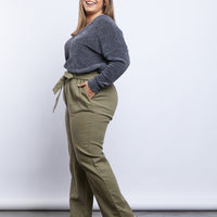 Curve Daydreamer Chenille V Neck Sweater Plus Size Tops -2020AVE