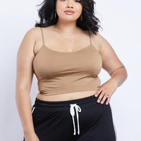 Curve Easy As That Undershirt Plus Size Intimates Tan Plus Size One Size -2020AVE