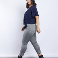 Curve Estelle Wrap Tee Plus Size Tops -2020AVE