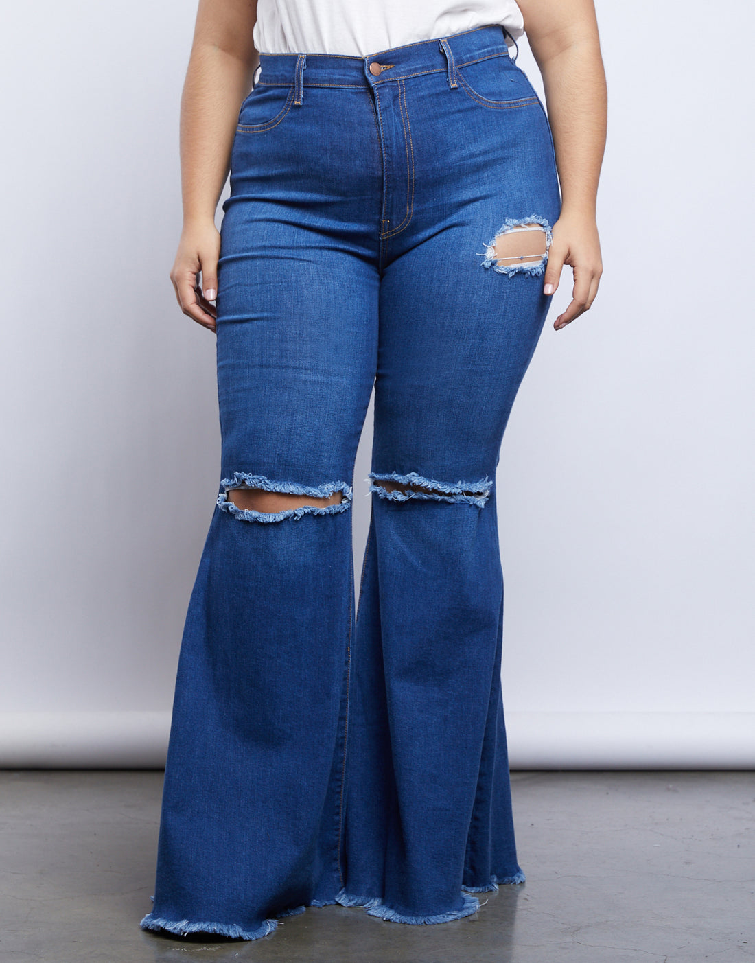 Curve Far Out Jeans Plus Size Bottoms Medium Blue 1XL -2020AVE