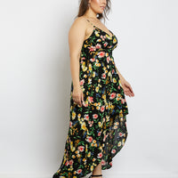 Curve Floral Days Maxi Dress Plus Size Dresses -2020AVE