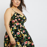 Curve Floral Days Maxi Dress Plus Size Dresses -2020AVE
