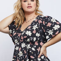 Curve Floral For You Top Plus Size Tops -2020AVE