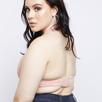 Curve Floral Halter Bralette Plus Size Intimates -2020AVE