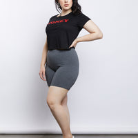 Curve Gym Time Shorts Plus Size Bottoms -2020AVE