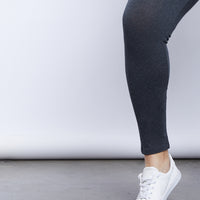 Curve Here And There Leggings Plus Size Bottoms -2020AVE