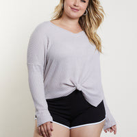 Curve Hit The Ground Running Shorts Plus Size Bottoms Black 1XL -2020AVE