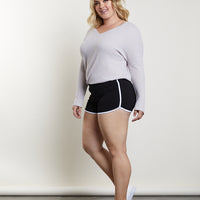 Curve Hit The Ground Running Shorts Plus Size Bottoms -2020AVE