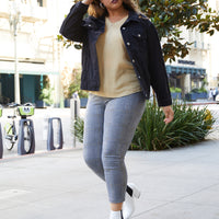 Curve Houndstooth Leggings Plus Size Bottoms -2020AVE