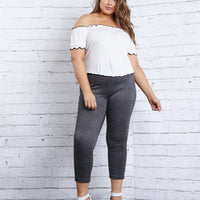 Curve Houndstooth Leggings Plus Size Bottoms -2020AVE