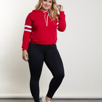 Curve In The Zone Leggings Plus Size Bottoms Black XL -2020AVE