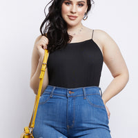 Curve Janice Bodysuit Plus Size Tops Black 1XL -2020AVE