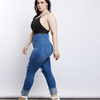 Curve Janice Bodysuit Plus Size Tops -2020AVE