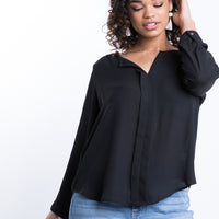 Curve Jasmine Flowy Blouse Plus Size Tops -2020AVE